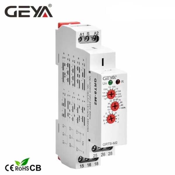 Multiprocesor multifunctional functie Delay, sina DIN, model GRT8_M12