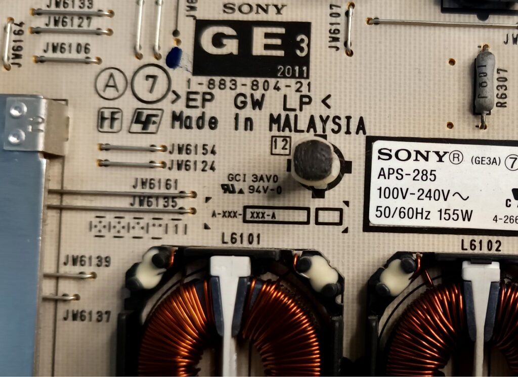 Power Board Sony, 1-883-804-21, GE3, APS285