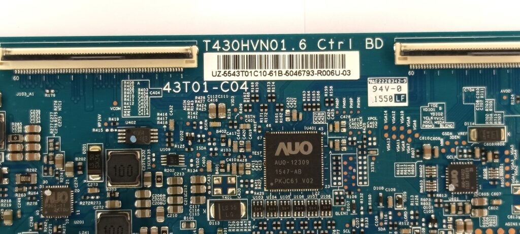T-con AUO, T430HVN01.6, 43T01-C04