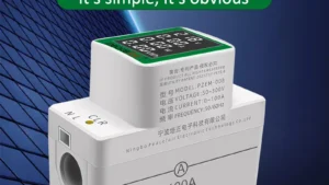 Energy Meter PeaceFair, PZEM-008, sina DIN, 100A, AC 50-300V - imagine 3
