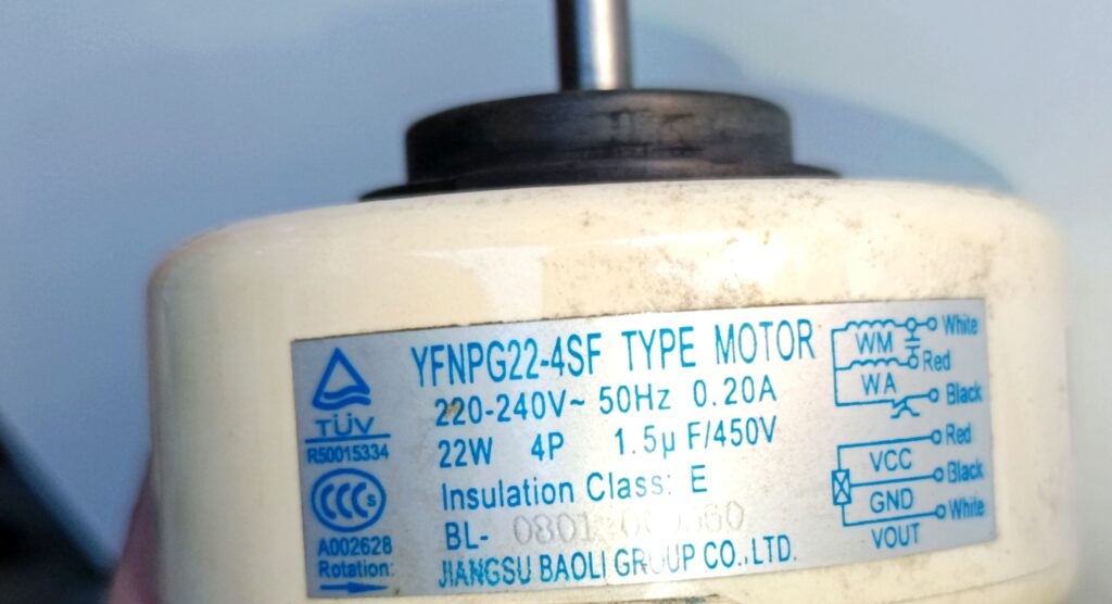 Motor A/C, YFNPG22-4SF
