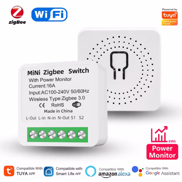 Smart switch wi-fi, ZigBee, Tuya Smart Alexa și Google Home